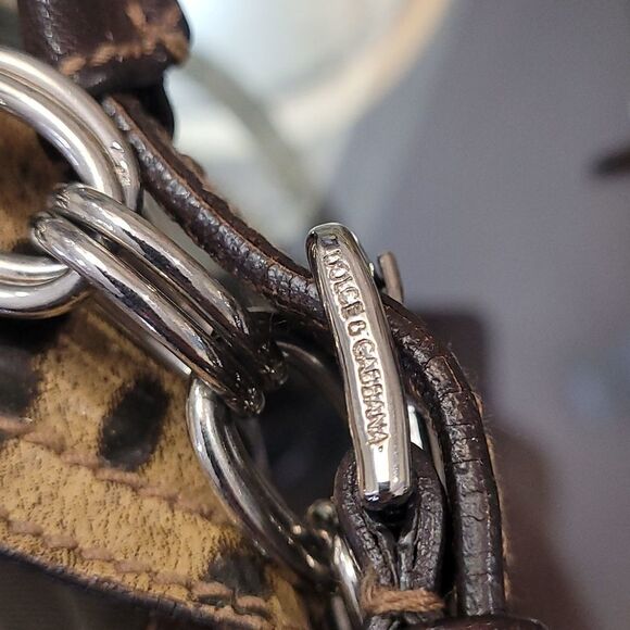 Dolce & GABBANA LEOPARD PRINT TOTE Vintage - Picture 9 of 16